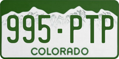CO license plate 995PTP