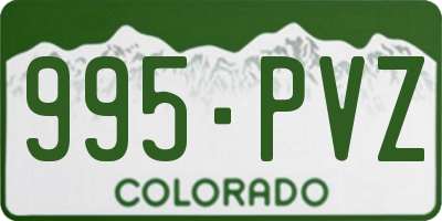 CO license plate 995PVZ