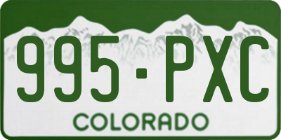 CO license plate 995PXC