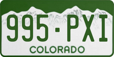CO license plate 995PXI