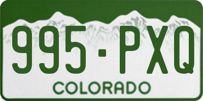 CO license plate 995PXQ