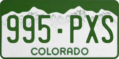 CO license plate 995PXS
