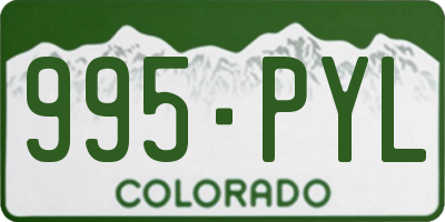 CO license plate 995PYL