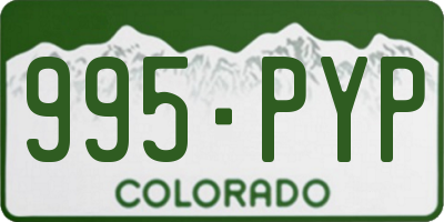 CO license plate 995PYP