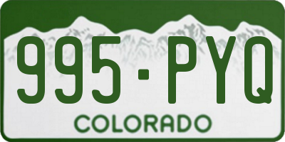 CO license plate 995PYQ