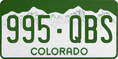 CO license plate 995QBS