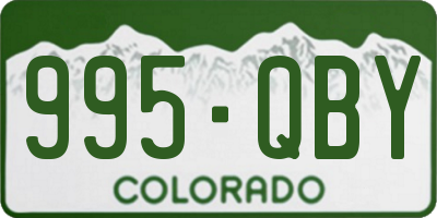 CO license plate 995QBY
