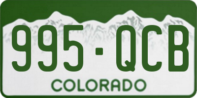 CO license plate 995QCB