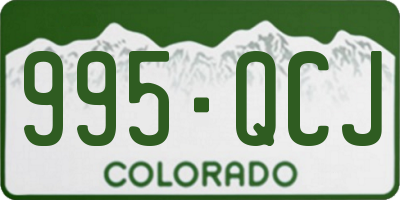 CO license plate 995QCJ
