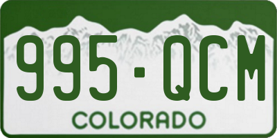 CO license plate 995QCM