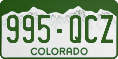 CO license plate 995QCZ
