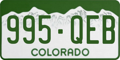 CO license plate 995QEB