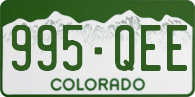 CO license plate 995QEE