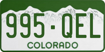CO license plate 995QEL