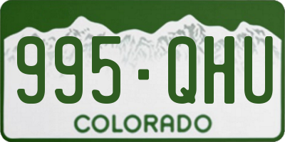 CO license plate 995QHU