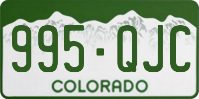 CO license plate 995QJC