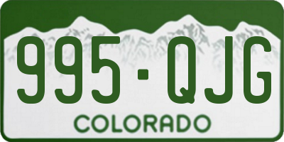 CO license plate 995QJG