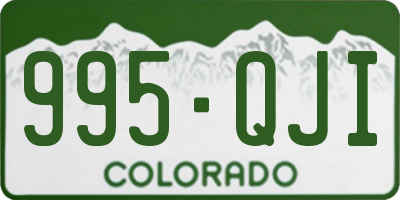 CO license plate 995QJI