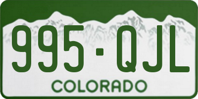 CO license plate 995QJL