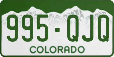 CO license plate 995QJQ