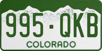 CO license plate 995QKB