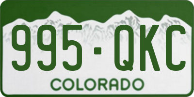 CO license plate 995QKC