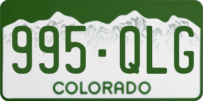 CO license plate 995QLG