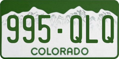 CO license plate 995QLQ