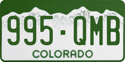 CO license plate 995QMB