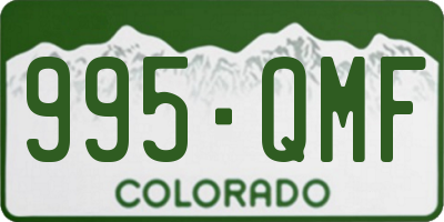 CO license plate 995QMF