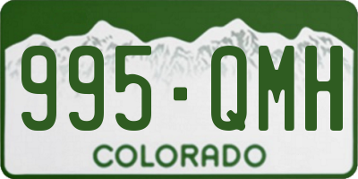 CO license plate 995QMH