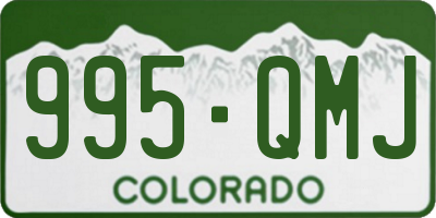 CO license plate 995QMJ