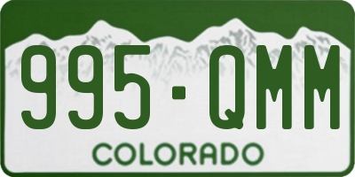 CO license plate 995QMM