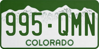 CO license plate 995QMN