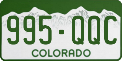 CO license plate 995QQC