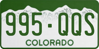 CO license plate 995QQS