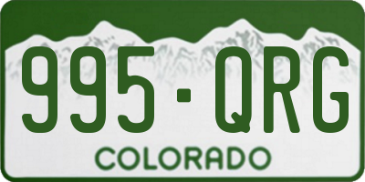 CO license plate 995QRG
