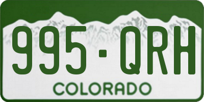 CO license plate 995QRH