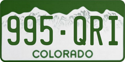 CO license plate 995QRI