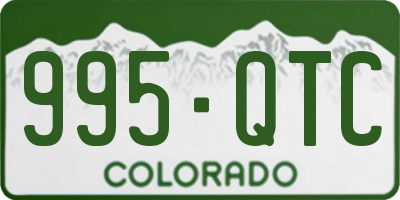 CO license plate 995QTC