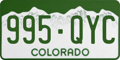 CO license plate 995QYC
