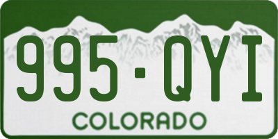 CO license plate 995QYI