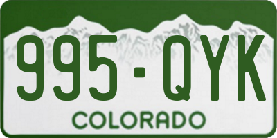 CO license plate 995QYK