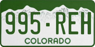 CO license plate 995REH