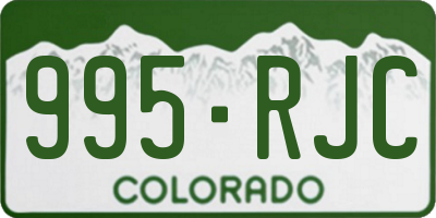 CO license plate 995RJC