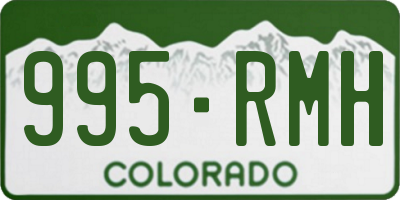 CO license plate 995RMH