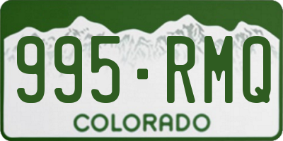 CO license plate 995RMQ