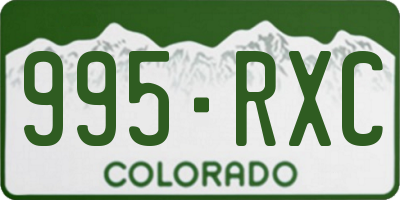 CO license plate 995RXC