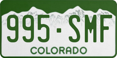 CO license plate 995SMF