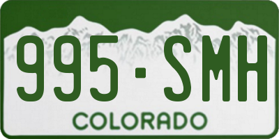 CO license plate 995SMH